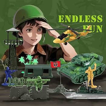 戦争グッズ　アーミー商品　骨董品　弾丸　コレクション　ミリタリー　歴史グッズ MISTBUY US Army Men Action Figures with Military Vehicles